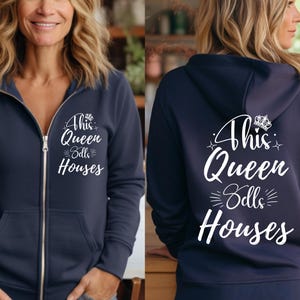 Realtor Marketing Sweatshirt Zip Hoodie, Realtor Real Estate Agent Closing Gift, Realtor Marketing Apparel, Real Estate Shirt, Realtor Shirt