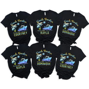 Personalized Friends Girls Trip Vacation Shirt, Custom Group Shirt, Friends Family Girls Cruise Trip Matching Vacation Shirts