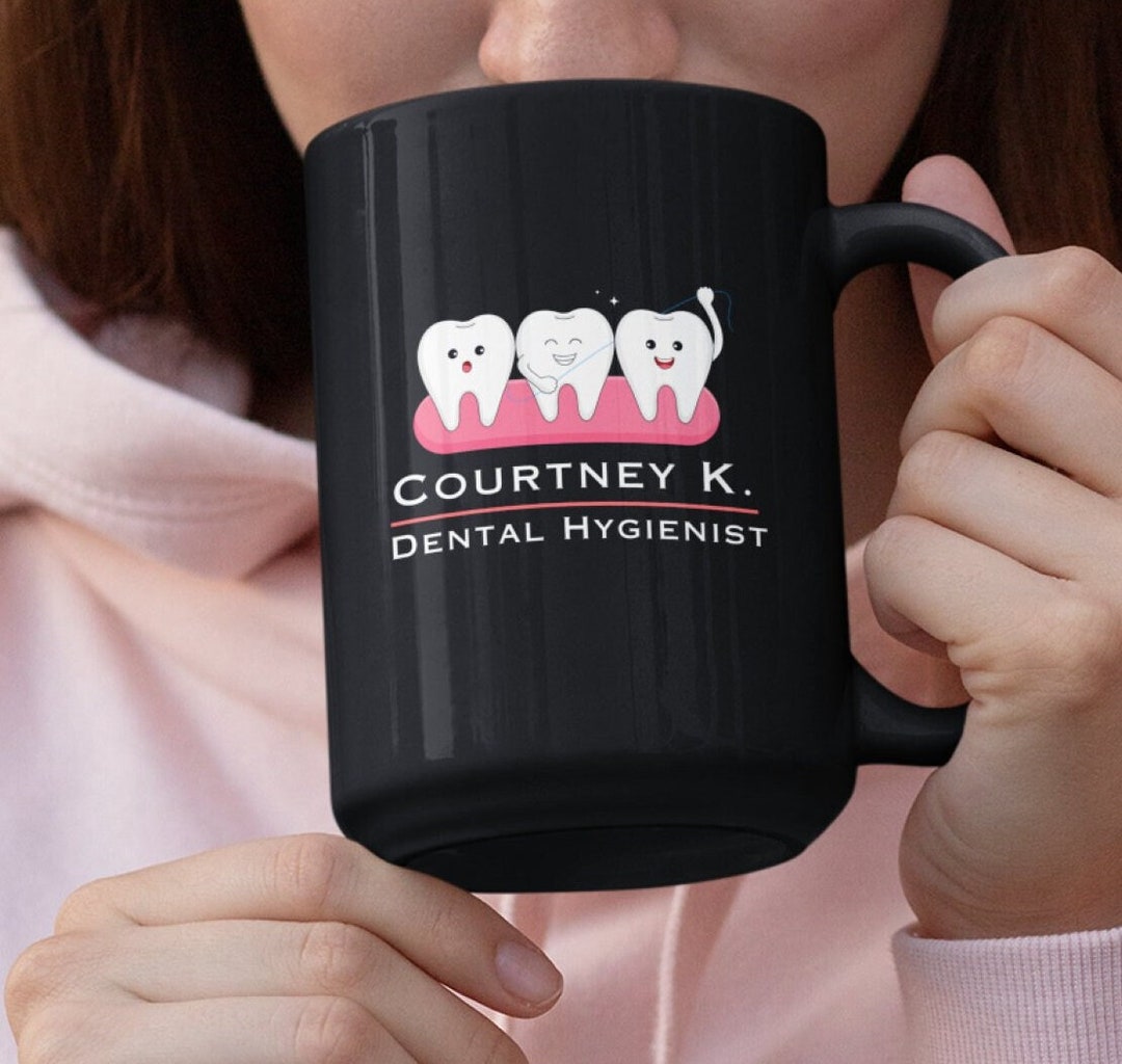 Personalized Dental Mug Custom Hygientist Dental Assistant Cup Coworker Gift Etsy