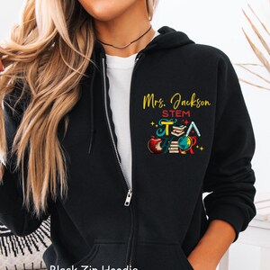Personalized STEM Teacher Shirt Sweatershirt Hoodie Appreciation Gift, Custom STEM Teacher First Day Back to School Shirt, STEM Teacher