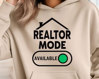 Personalized Realtor Marketing Hoodie. Realtor Real Estate Agent Sweatshirt, Custom Realtor Clothing, Realtor Marketing Apparel