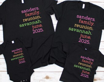 Personalized Custom Family Reunion Unisex Shirt, Family Reunion Name Matching Tee Shirt, Family Name Matching Vacation Cruise Shirt
