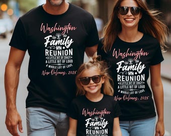 Personalized Custom Family Reunion Unisex Shirt, Family Reunion Name Matching Tee Shirt, Family Name Matching Vacation Cruise Shirt