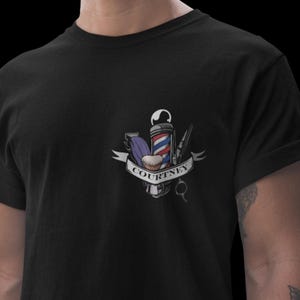 Personalized Barber Gift Shirt, Custom Personalized Birthday Gift for Barber, Student Barber Graduation T-Shfirt Gift, Barber Shop Apparel