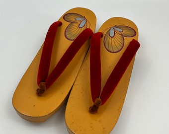 Vintage Japanese wooden sandals