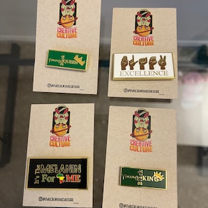 Black Excellence Enamel Pin