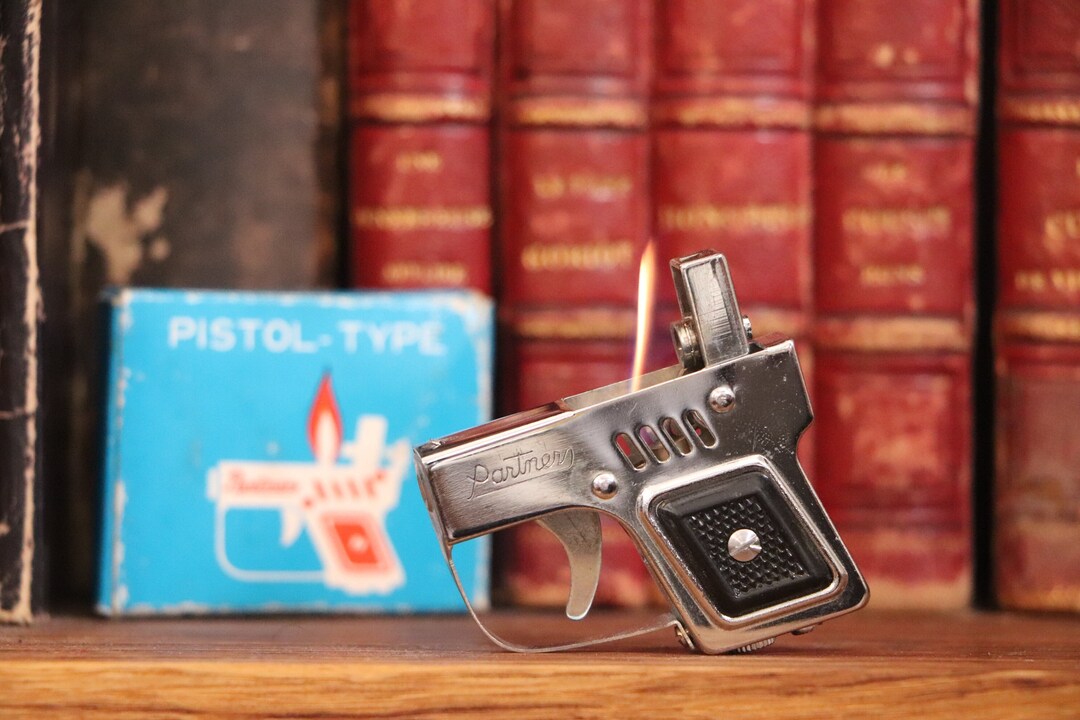 Small Pistol Lighter From the 1960s Partners Etsy