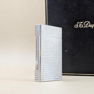 ST Dupont Ligne D silver lighter with original box
