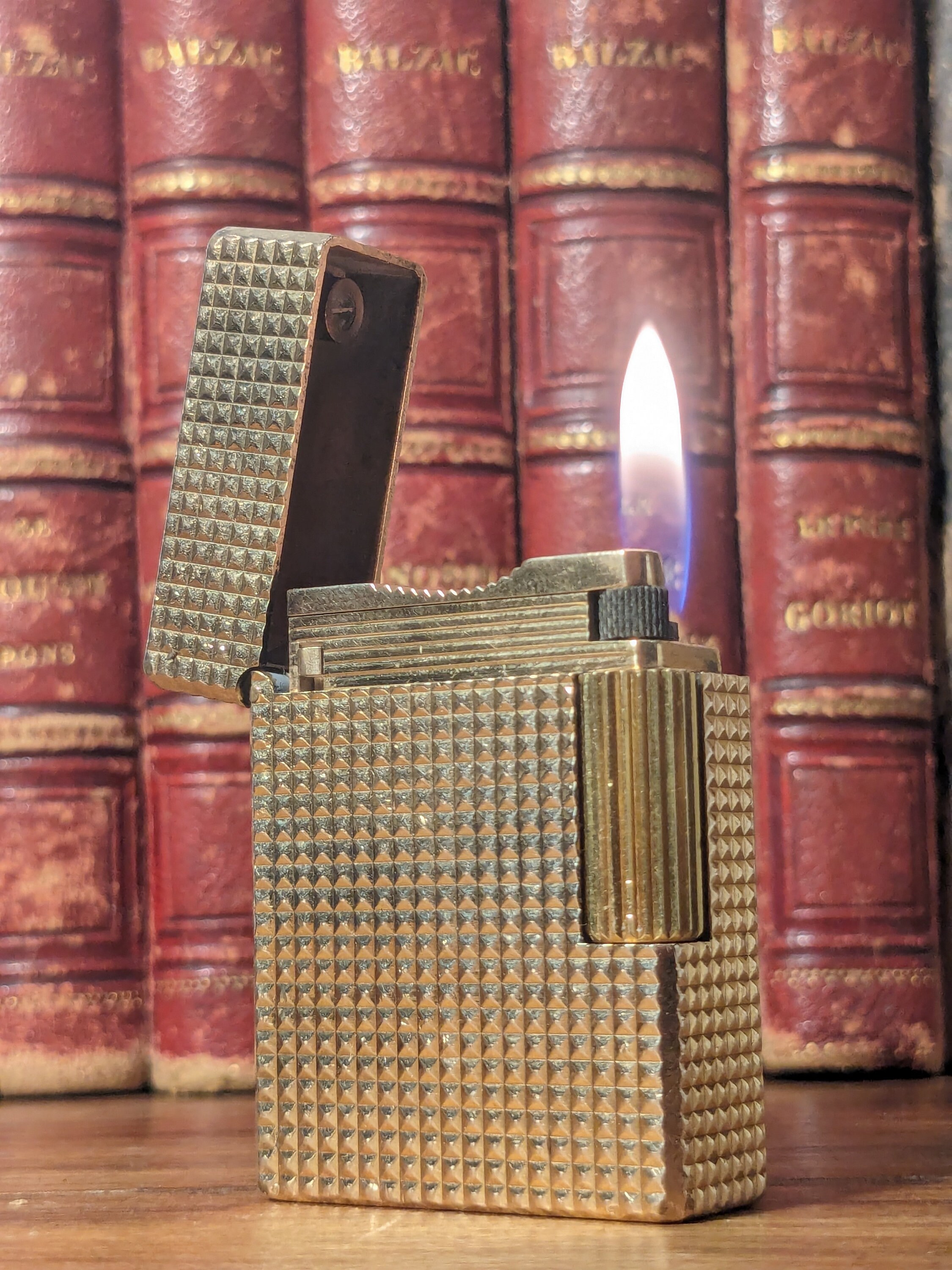 ST Dupont Ligne 1 Lighter Gold Plated Authentic Diamond Head - Etsy