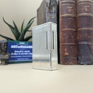ST Dupont Ligne 1 BR silver-plated lighter.