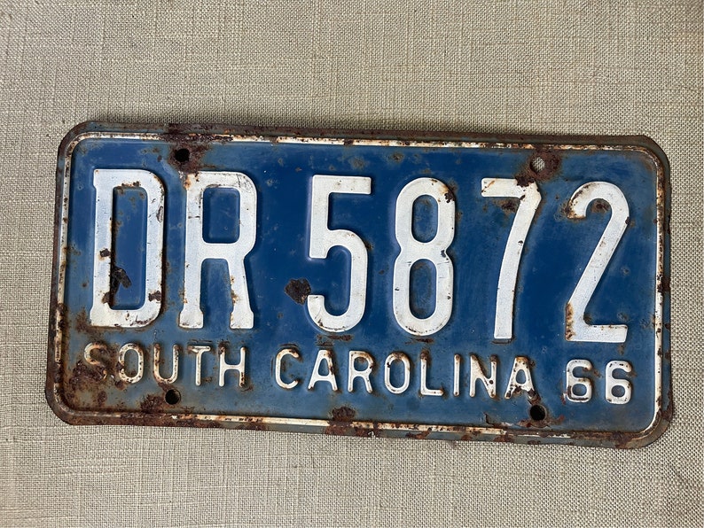 Vintage License Plates From 1960s Etsy