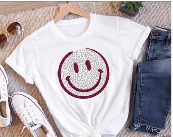 Smile Shirt Happy Shirt Smile Face Shirt Retro Smile Face - Etsy