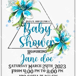 The Legend of Zelda INSPIRED Baby Shower Invitation - Silent Princess