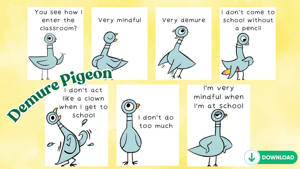 Very Demure Pigeon Digital Downloads