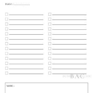 Bundle To do Liste (4) PDF Dateien
