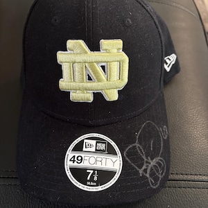 Jerome Bettis autographed Notre Dame Baseball hat