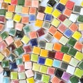 200pcs Square Ceramic Mosaic Tiles. 32 color for choose.Colorful Ceramics Mosaic.Glass Pieces for Mosaics,Glazed Ceramic Shaped Mosaic Tiles product logo