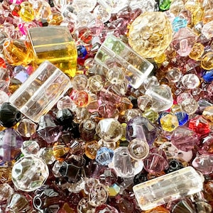 Mélange de cristaux assortis de 500 à 1 000 pcs. 2 mm-12 mm Perles de cristal de verre Jesse James, lot choisi au hasard, taille mélangée, image 4