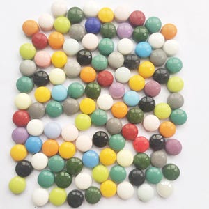 120 Round Mosaic Tiles, 27 color for choose.15mm Round Ottoman Tiles, Round Glass Tiles, Turkish Tiles.