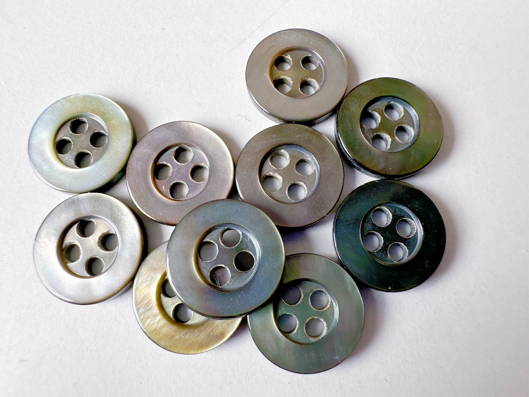Pear Buttons 10-50pcs Mother of Pearl Buttons.4 Hole Sewing Knitting Buttonsmany ...