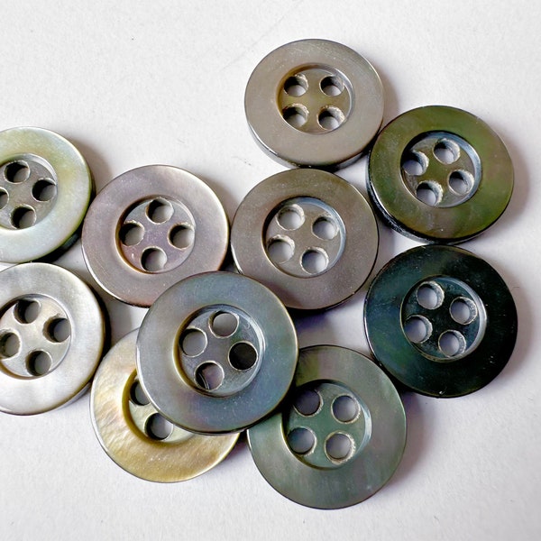 10-50pcs Mother of pearl buttons.4 hole Sewing Knitting ButtonsMany sizes for choose. Pearl Buttons