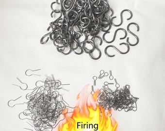 3 Styles Firing Wire, metal firing hook for pottery, pottery wire, ornament hook, heat resistant hooks for ceramics