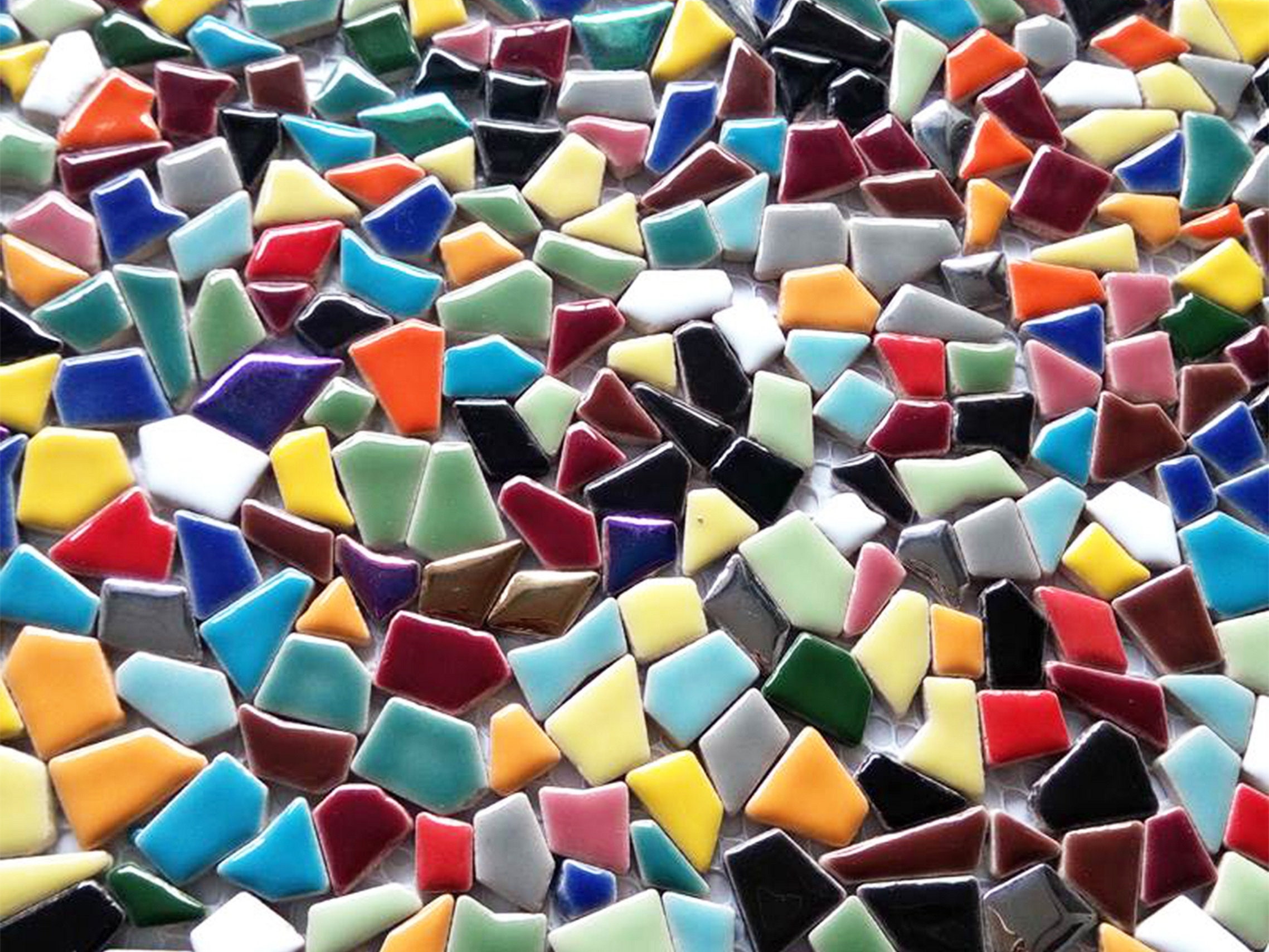 Teselas de Cristal,Mosaico Ceramica 50 g / bolsa Color mixto Cuadrado de  mosaico de cristal transparente azulejos para artesanías de bricolaje  Mosaico