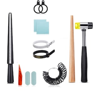 11 in 1 Ring Sizer Set, Ring Sizer Mandrel Measuring Tool .Ring Sizer Chart.Ring Measuring Tool,Ring Sizer Gauge,Ring Sizer Mandrel.