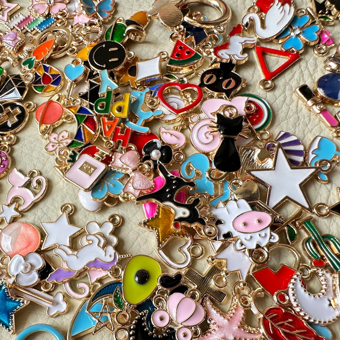 Mix Enamel Charms Random.multicolor Charms. Enamel Charms Random ...