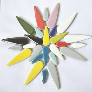 Square Ceramic Mosaic Tiles.  40-50 pcs,11 color for choose.Colorful Ceramics Mosaic .Glass Pieces for Mosaics,Glazed Ceramic Mosaic Tiles.