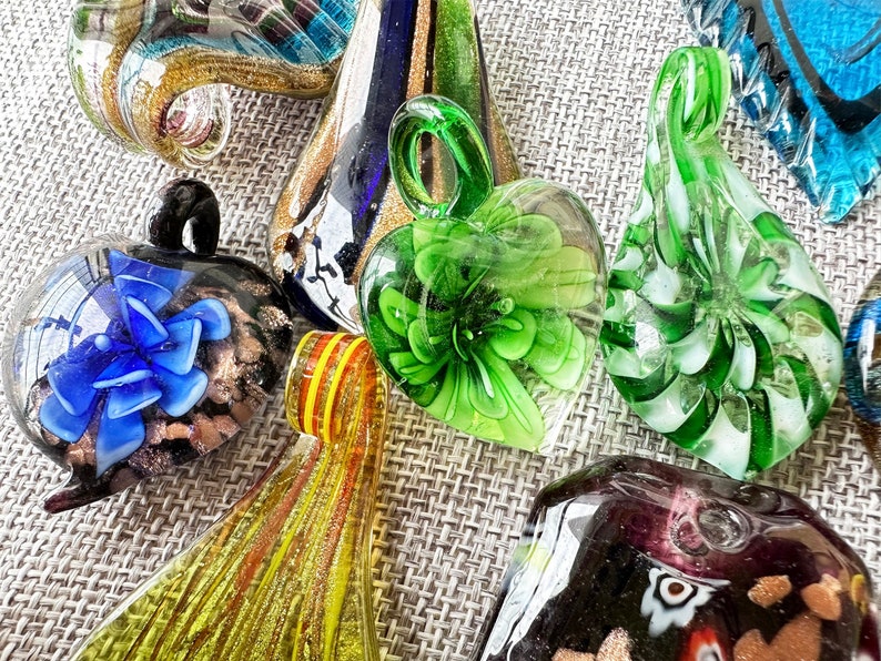15 30 pcs Assorted Glass Pendant Mix. Glass Crystal Beads Mixed Random picked lot Mixed Size.Glass Pendant Mix.Crystal Pendant Mix image 2