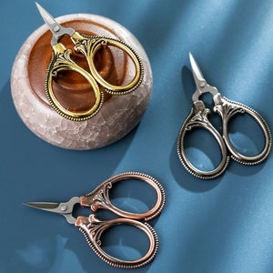 Mini Embroidery Scissors, 4 Colors Available. Small Vintage