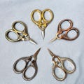 Mini embroidery scissors, 4 colors available. Small vintage scissors, durable small sewing scissors. product logo