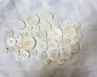 Wholesale sale Real Mother of Pearl Natural Shell Buttons. 4 Hole. Bulk High-end Suit Buttons. Real Shell Buttons. Luxurious Suit Buttons.