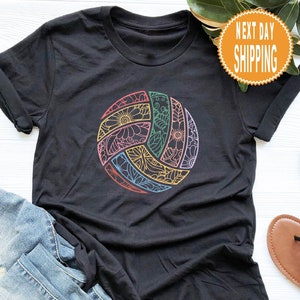 Floral Volleyball Shirt: Game Day Gift for Volleyball Player