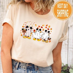 Mickey Halloween Shirt, Mickey Ghost T-shirt, Halloween Sweatshirt, Mickey Autumn Hoodie, Spooky Season Shirt, Mickey Fall Sweatshirt