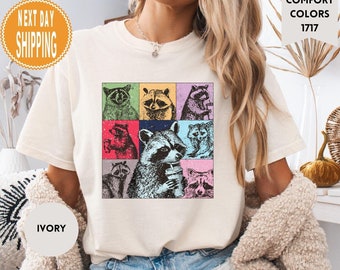 Comfort Colors Racoon Coffee Shirt: Funny Trash Panda Tee