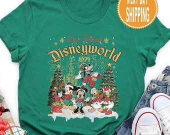 Vintage Disneyworld Christmas Shirt: Retro Family Vacation Tee