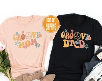Two Groovy Birthday Shirts: Retro Family Matching Outfit