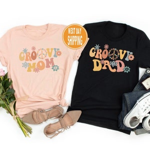 Two Groovy Birthday Shirts: Retro Family Matching Outfit