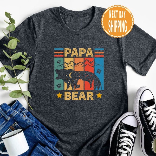Papa Bear Shirt, Dad Shirt, Father's Day T-shirt, Husband Present, Family Shirt Matching Shirts, Father's Day Gift