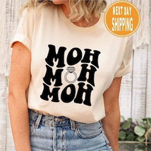 Maid Of Honor Shirt, MOH Matron of Honor Shirt, Bridesmaid Proposal Gift, Wedding Day, Bridal Shower, Bachelorette Party, Future Mrs. Shirt