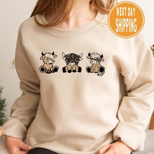 Funny Cow Sweatshirt, Cute Cow Sweatshirt, Western Crewneck, Cow Hoodie, Cow Gifts, Cow Shirt, Cow Crewneck, Western Sweatshirt