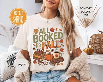 Comfort Colors Bookish Fall Shirt - Autumn Reading, Book Lover Gift