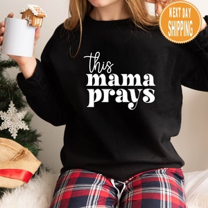 This Mama Prays Shirt, Mommy Life Shirt, Christian Shirts, Mom Appreciation Gift image 5
