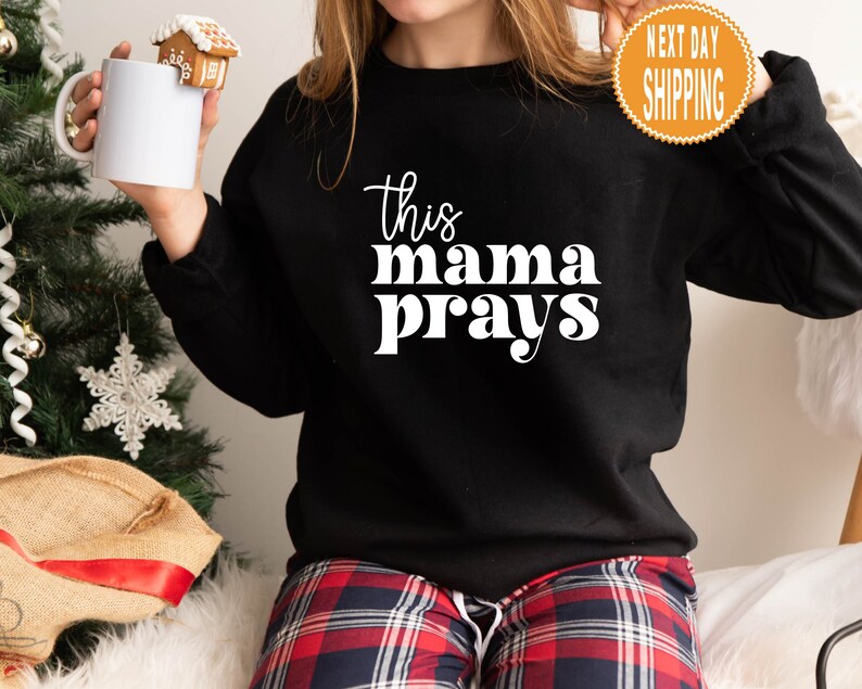 This Mama Prays Shirt, Mommy Life Shirt, Christian Shirts, Mom Appreciation Gift image 5