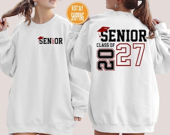 Sudadera personalizada de la promoción de 2027, sudadera con capucha de graduación personalizada.