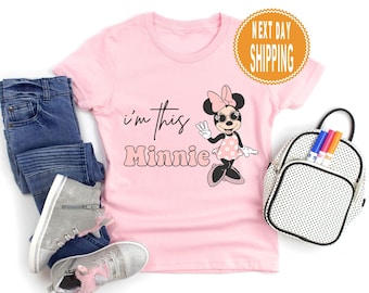Camiseta de Minnie Mouse para el tercer cumpleaños de un niño pequeño, camiseta de viaje a Disney, camiseta infantil de Disneyland
