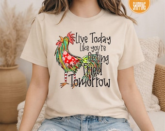 Camiseta divertida de pollo: Camiseta con cita sarcástica e irónica