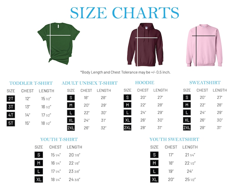 the size chart for a men's hoodie